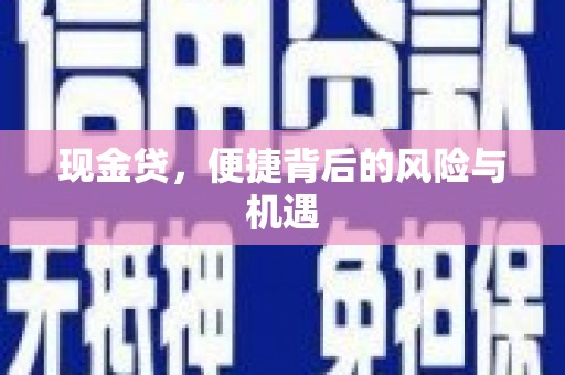 达坂城现金贷，便捷背后的风险与机遇