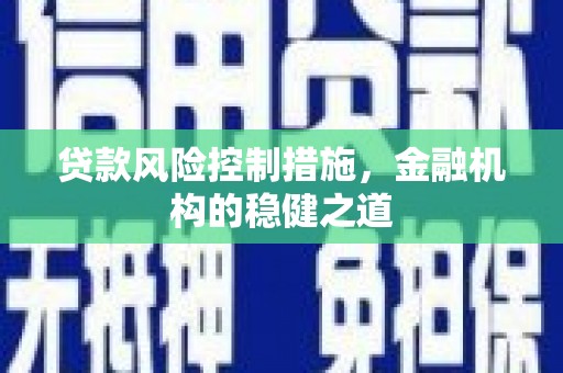 达坂城贷款风险控制措施，金融机构的稳健之道